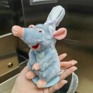 Boneco de Pelúcia Chef Remy de Ratatouille com Ímã para Ombro, Decoração Kawaii, Brinquedo de Pelúcia Criativo, Surpresa de Aniversário, Presente de Aniversário Circundante