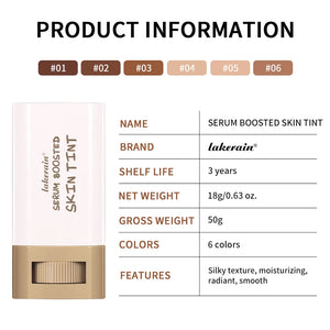 Bastão de Cor de Pele à Prova d'Água Nutritivo Sólido Sérum Tinta Base Bálsamo Cor de Pele Contorno Facial Bastão de Maquiagem