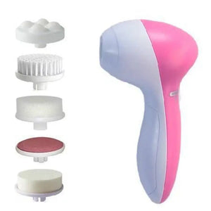 Limpeza Facial Elétrica 5 EM 1 Escova de Limpeza Facial Máquina de Lavagem Spa Cuidados com a Pele Massageador Ferramentas de Limpeza de Cravos Limpador Facial