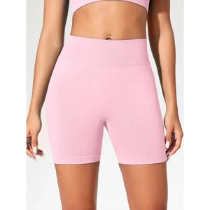 Shorts de Yoga de Cintura Alta para Mulheres de Verão, Elegantes e Sexy, Calças de Fitness para Corrida, Leggings de Yoga em Cores Sólidas, Meias Elásticas
