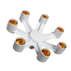 Divisor de Soquete de Base E27 E27 para E27 EU Suporte de Lâmpada LED 2em1/3em1/4em1/5em1/6em1 Adaptador de Soquete de Lâmpada LED Suporte de Lâmpada