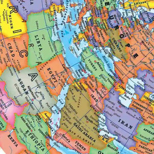 1pc Globo Educacional para Ensino, Mapa Mundi em Inglês HD com Rotação de 360°, Ferramenta Padrão de Aprendizagem de Geografia para Mesa