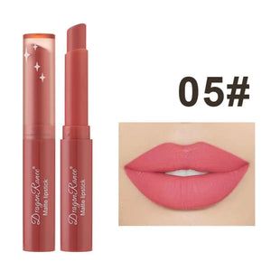 Batom Matte Matte Não Desbotável Hidratante Maquiagem Europeia e Americana Batom Matte Veludo Batom Matte à Prova d'Água Não Fácil de Desbotar Batom Matte Batom
