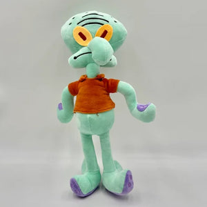 Boneco de Pelúcia Anime Spongebob Peluches Boneco Squarepants Patrick Star Squidward Eugene Krabs Gary Kawaii Brinquedo de Pelúcia de Desenho Animado