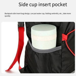 Mochila Dobrável Multifuncional para Atividades ao Ar Livre, Alta Densidade, Leve, Impermeável, de Nylon, Bolsa Esportiva para Camping, Caminhadas e Viagens