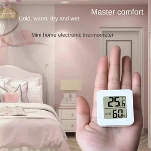Estação Meteorológica de Casa com Relógio Eletrônico, Medidor de Temperatura e Umidade, Alarme, Termômetro LED, Termo-Higrômetro Multifuncional
