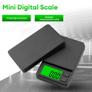 Balança de Precisão de Bolso 1000g X 0,1g - Balança Digital para Gramas, Alimentos, Joias, Onças/Grãos com LCD Retroiluminado - Mini Balança para Viagem