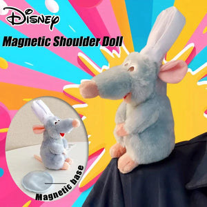 Boneco de Pelúcia Chef Remy de Ratatouille com Ímã para Ombro, Decoração Kawaii, Brinquedo de Pelúcia Criativo, Surpresa de Aniversário, Presente de Aniversário Circundante