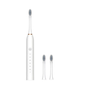 Escova de Dentes Elétrica Sônica para Adultos IPX7 à Prova d'Água Cabeça de Escova DuPont Recarregável via USB Limpeza de Alta Frequência 6 Modos de Limpeza