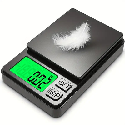 Balança de Precisão de Bolso 1000g X 0,1g - Balança Digital para Gramas, Alimentos, Joias, Onças/Grãos com LCD Retroiluminado - Mini Balança para Viagem