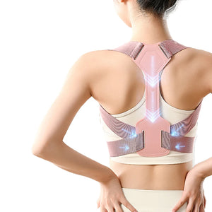 Cinto Corretor de Postura Respirável e Invisível Ajustável Corrige Postura Cinto de Suporte para Costas Colar Cervical Treinamento de Postura