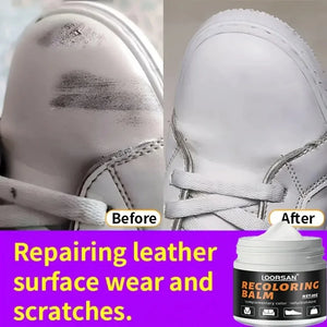 Novo Restaurador de Bordas Brancas para Calçados 35g - Creme Profissional para Reparação de Calçados para Tênis, Botas, Couro, Aplicação Fácil de Cor