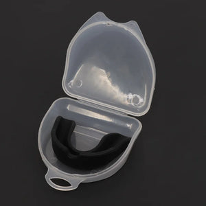 Protetor Dental de Silicone para Dormir à Noite, Placa de Proteção Bucal para Rugby, Karatê, Bruxismo, Proteção para Boxe, Moldagem Gratuita