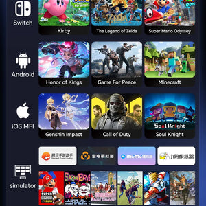 Controlador de jogo móvel sem fio G6 com gatilho Hall e joystick Hall, suportando switch/pc/android/IOS