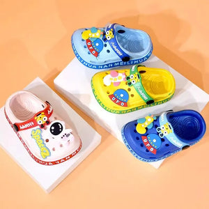 Sapatos  Crianças  Sandálias de Bebê de Cartoon com Solado Macio – Sandálias Infantis Ultra-Leves e Antiderrapantes com Ponta Fechada para Meninos e Meninas na Praia