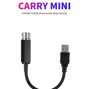 Luz de Teto Estrelado LED para Carro, Luz de Teto com Laser Estelar 5V USB, Projetor de Luz de Galáxia para Decoração de Teto de Quarto