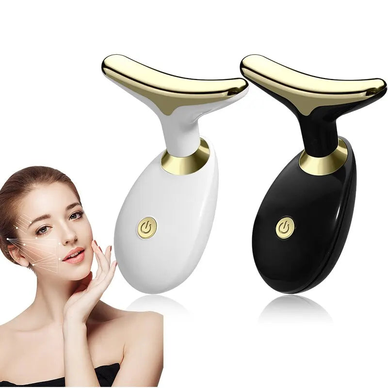 Massageador Facial e para o Pescoço para Uso Doméstico, Lifting e Firmador Facial Elétrico, Introdução ao Lifting e Firmamento, Ferramentas de Massagem de Beleza para Cuidados Faciais