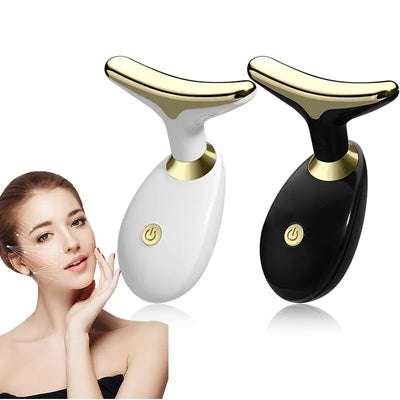 Massageador Facial e para o Pescoço para Uso Doméstico, Lifting e Firmador Facial Elétrico, Introdução ao Lifting e Firmamento, Ferramentas de Massagem de Beleza para Cuidados Faciais