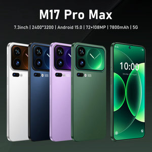 QUENTE 2026 Novo M17 Pro Max de Alta Qualidade original inteligente 5G sistema de dual chip dual standby versão global bateria de 8000mAh