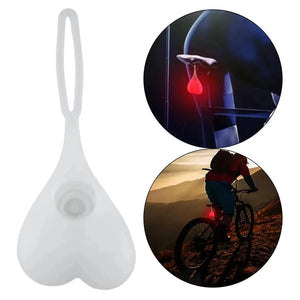 Luz de Ovo para Bicicleta, Bicicleta de Montanha, Passeio Noturno, Luz Traseira Criativa, Equipamento de Ciclismo, Acessórios para Bicicleta, Luz de Advertência, Personalidade