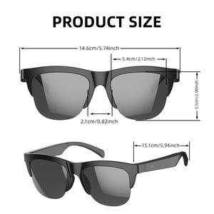 NOVOS Óculos Inteligentes V5.3 Chamada Bluetooth Fones de Ouvido de Alta Qualidade Óculos de Sol para Esportes ao Ar Livre Anti-toque UV Reprodutor de Música para Homens e Mulheres