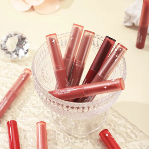Batom Matte Matte Não Desbotável Hidratante Maquiagem Europeia e Americana Batom Matte Veludo Batom Matte à Prova d'Água Não Fácil de Desbotar Batom Matte Batom