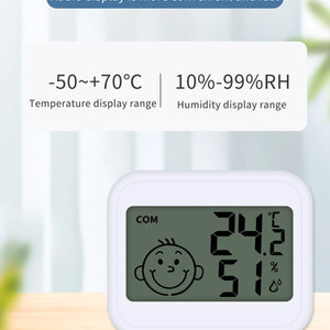 Estação Meteorológica de Casa com Relógio Eletrônico, Medidor de Temperatura e Umidade, Alarme, Termômetro LED, Termo-Higrômetro Multifuncional