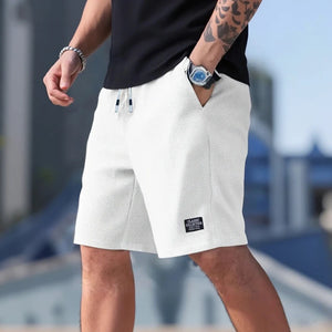 Calções Masculinos, Calças Casuais Masculinas, Calções de Praia Masculinos, Calções de Desporto Masculinos, Novo Tecido Texturizado e Fashionável, Calças Respiráveis, Adequadas para Uso Casual Diário e Desporto