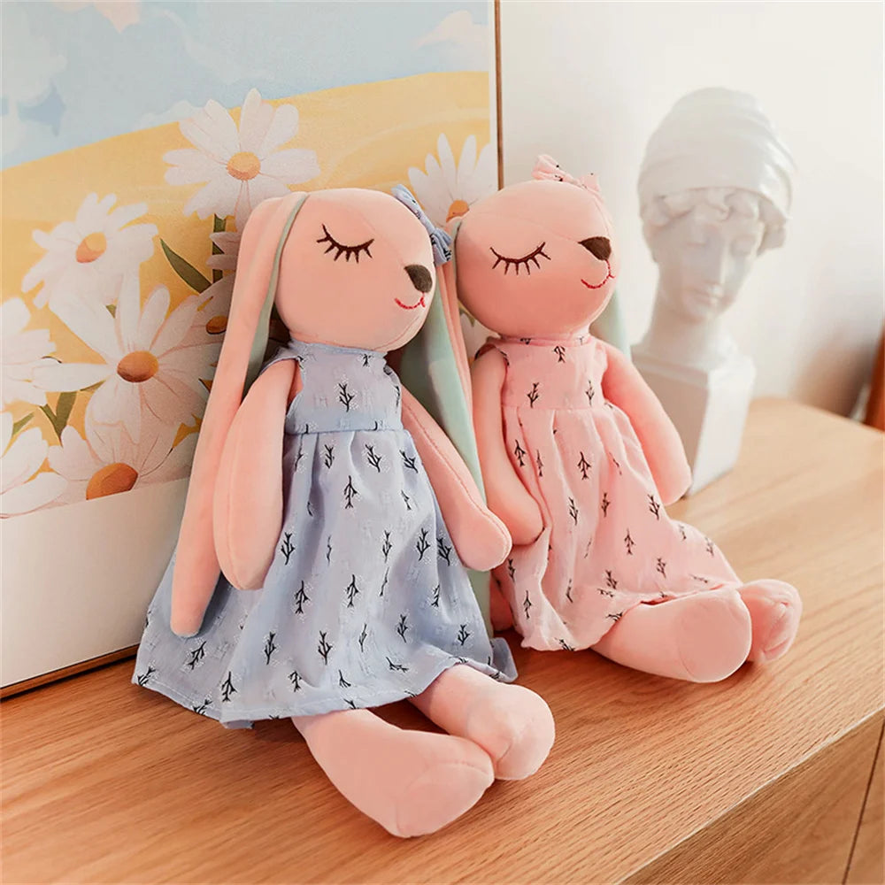 Boneca de Coelho de Pelúcia 34/45/55cm, Almofada de Pelúcia de Desenho Animado Fofa, Brinquedo de Coelho de Pelúcia para Bebê