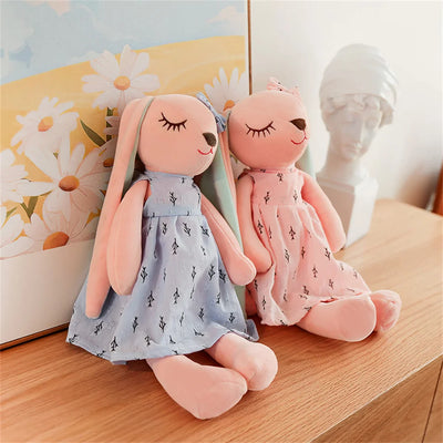 Boneca de Coelho de Pelúcia 34/45/55cm, Almofada de Pelúcia de Desenho Animado Fofa, Brinquedo de Coelho de Pelúcia para Bebê