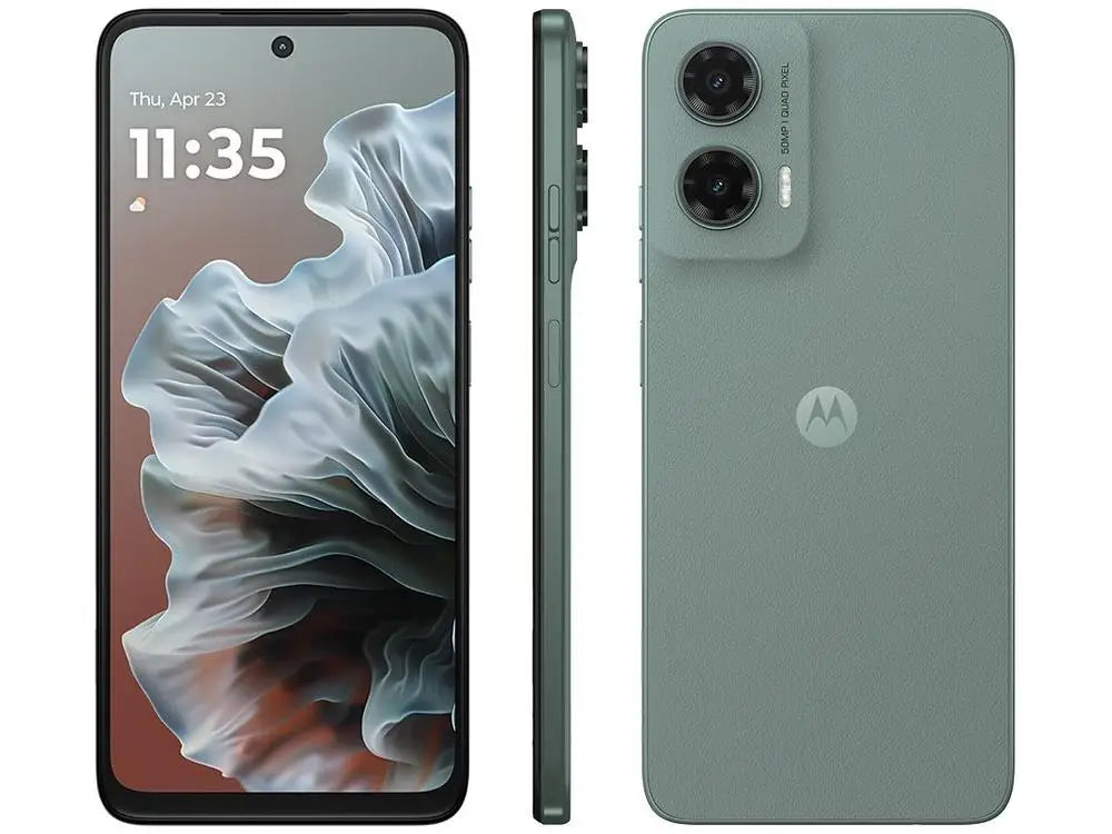 Smartphone Motorola Moto G35 256GB Cinza 5G 12GB RAM 5G 6,7 "Câmera. Dual + 16MP Selfie