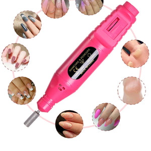LINMANDA Kit de Brocas Elétricas 6 em 1 Remover Polidor Manicure Lixa de Unha Portátil Equipamento de Broca de Unha Máquina de Ferramentas em Caneta