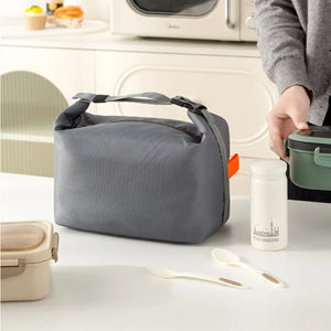 1 peça Pacote de Almoço Bolsa Bento Isolada Caixa de Almoço de Papel Alumínio Bolsa de Gelo Bolsa de Jantar Portátil Armazenamento de Alimentos para Piquenique Bolsa de Mão