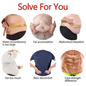 Men's Abdominal Reducer Sauna Body Shaper Fitness Waist Trimmer Waist Trainer Belly Shaping Waist Trainer Corset