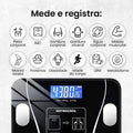 Balança Corporal Digital Profissional Com Bioimpedância E Bluetooth, Capacidade 180Kg
