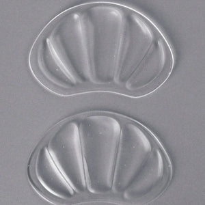 1 Par de Almofadas de Silicone Transparente para Calcanhar e Antepé Unissex Conforto para Saltos Altos Ténis Uso de Verão (Leve e Respirável)