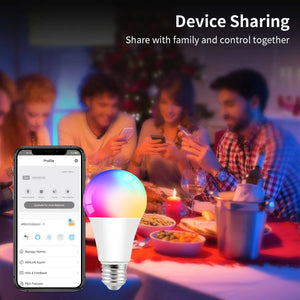 Tuya Smart Led Light Bulb Wifi Zigbee Bluetooth E27 Smart Life Alexa Google Assistant Alice Smartthings RGB 220V 110V Ampoules