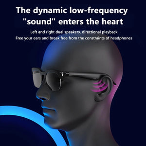 Óculos de Sol Inteligentes com Bluetooth Sem Fio, Chamadas Mãos Livres, Fones de Ouvido para Ouvidos Abertos, Esportes ao Ar Livre para Homens e Mulheres