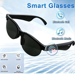 Óculos de Sol Inteligentes com Bluetooth Sem Fio, Chamadas Mãos Livres, Fones de Ouvido para Ouvidos Abertos, Esportes ao Ar Livre para Homens e Mulheres