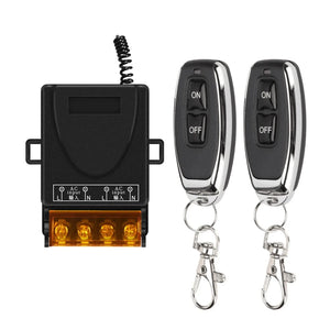 Interruptor de Controle Remoto Universal AC 220V 30A Relé 433mhz Interruptor Sem Fio e Transmissor Liga e Desliga para Luz Lâmpada Bomba de Água Porta