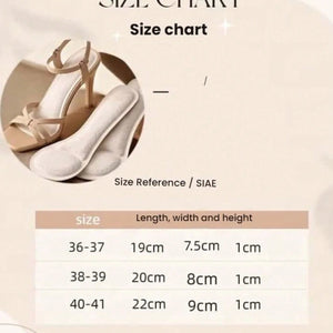 Pacote com 2 Pares de Sapatos de Salto Alto com Solas Autoadesivas, Solas Confortáveis para o Verão, Mulheres, Solas com Tecnologia de Absorção de Suor, Camada Antiderrapante, Solas de 7 Polegadas