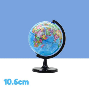 Conjunto de Globo Padrão para Ensino, Mapa em Inglês HD com Rotação de 360°, para Sala de Aula e Estudantes de Geografia, Recurso Educacional