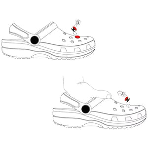 Venda Quente de Charms para Sapatos Snoopy para Tamancos 3D DIY Decorações de Fivela de Sapato de Boneca Acessórios para Sandálias Lembrancinhas e Conjunto de Presentes