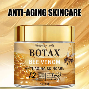 Creme de Veneno de Abelha "Botax" - Tratamento de Rugas Profundas, Rejuvenescimento da Pele e Ação Firmadora com Água de Colágeno Ice Levin. 60g.