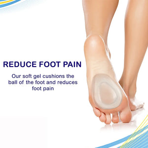 Tcare 1Par de Almofadas para a Bola do Pé Almofadas de Cuidado dos Pés Suportes para Palmilhas Neuroma Corredores Metatarsalgia Almofada de Gel Alívio Rápido da Dor no Pé