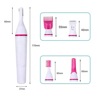 Conjunto 5 em 1 Epilador para Mulheres, Aparador de Sobrancelhas Feminino, Depilador de Senhora, Máquina de Depilação, Depilador Facial, Ferramenta Depilatória para Biquíni