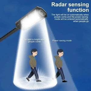 Nova Luz Solar LED 300000LM Lâmpada Solar Externa com Sensor de Movimento 4 Modos à Prova d'Água IP65 Luz Solar para Jardim de Rua Lanternas