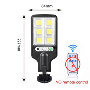 1/2/3/4PCS Luzes Solares para Exterior 3 Modos 200COB Lâmpada de Rua à Prova d'Água com Sensor de Movimento Iluminação de Segurança para Jardim Pátio Caminho Quintal