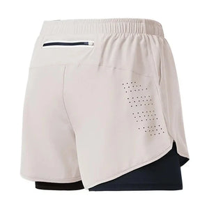 Calções de Corrida Masculinos Secagem Rápida Fitness Pretos de Dupla Camada para Homens Novos para Treino de Esportes e Musculação