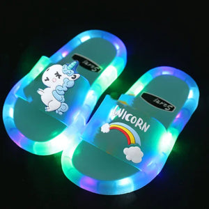 Chinelos para Meninas Chinelos LED para Crianças Chinelos de Banho para Bebês Sandálias para Crianças Sapatos para Meninas e Meninos Sapatos que Acendem para Crianças Pequenas